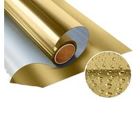 One Way Window Film,Window Film Privacy 2/3/5 Meter One-way Mirror Window Film Vinyl Glass Self-adhesive Reflective Solar Film Privacy Heat Control Window Tint For Home(Color:Gold,Size:40x100 cm)