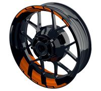 ONE-WHEEL Premium Wheelsticker, divided ORANGE, F. 17 INCH RIMS