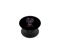 One Who Gets Wisdom Loves Life Proverbs 19:8 Faith Bible God PopSockets Adhesive PopGrip