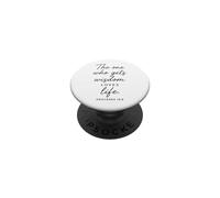 One Who Gets Wisdom Loves Life Proverbs 19:8 Faith Bible God PopSockets Adhesive PopGrip
