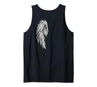 One Winged Angel Gothic Fantasy Gamer Back Print Tank Top
