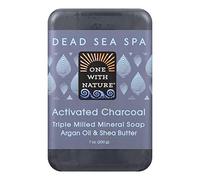 One With Nature - Activated Charcoal Triple Milled Mineral Soap Argan Oil & Shea Butter - 7 oz.