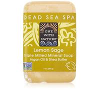 One With Nature Dead Sea Lemon Verbena Bar Soap, 7 Ounce - 2 Per Case.