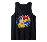 One Woman Army Comic Pop Art Strength Confidence Motif Tank Top