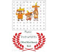 One Word Word Search Music Instruments: 1 Word Search Music| 6x9 inches| 50+ Puzzles| One Word Game| For Kids and Adults| Gift for friends and Family| Good for Boredom
