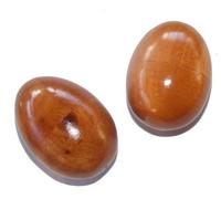 One World is Enough Fair Trade Wooden Shaky Eggs (Egg Shakers) - pair