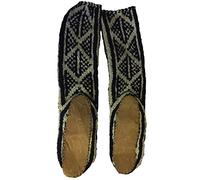 One World is Enough Genuine Afghan Slipper Socks - Fair Trade (Large)
