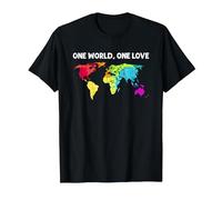 One World, One Love - Diversity T-Shirt, Men, Black, Large