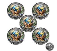 ONE World • Peace Over WAR-2026 Peace Coin, One World • Harmony Over War Commemorative Coin, Humanity First Inspirational Coins, Gift for Harmony-Lovers (5pcs)