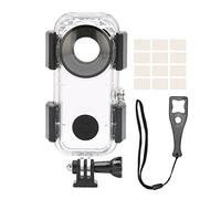ONE X2 Dive Case Transparent 40m Depth Camera Protective Shell for Diving Snorkeling Swimming Made of High Transparency PC Glass Material Includes Wrench Anti Fog Film