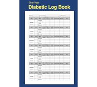 One-Year Diabetic Log Book: Daily, Weekly & Monthly Blood Sugar and Insulin Tracker - 6x9 inches Journal for Type 1 & Type 2 Diabetics
