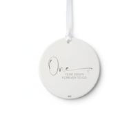 One year down, forever to go - one year anniversary Keepsake Gift, 1st anniversary Christmas Ornament for partner