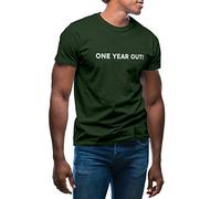 One Year Out Men's Military Green T-Shirt Size XXL