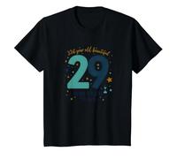 One Year Until The Big 3-0: 29th Birthday Countdown Gift T-Shirt, Kids, Black, 10 Years