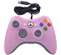 ONE250 USB Wired Game Pad Controller for Xbox 360, Xbox 360 Slim, Windows PC - Replacement USB Wired Gamepad (Pink)