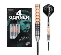 ONE80 Gunner 4 Lourence Ilagan Black Rose Gold 90% Steel Tip Darts