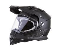 O'NEAL | Motorcycle-Helmet | Motocross Enduro Downhill | Ventilation openings for optimum ventilation & cooling, ABS-shell, Integrated sun visor | Sierra Helmet Flat | Adult | Black | Size L
