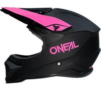 Oneal 1SRS Solid Motocross Helmet, black matt/pink, size XXL (63/64)