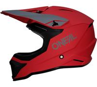 Oneal 1SRS Solid Motocross Helmet, red, size M for Men