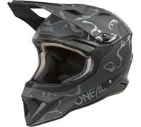 Oneal 1SRS SPLASH Motocross Helmet, black-grey, size S for Men