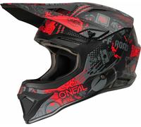 Oneal 1SRS VIBRANT Motocross Helmet, black-red, size L for Men