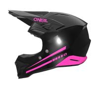 Oneal 1SRS Solid Kids Motocross Helmet, black-pink, size 48