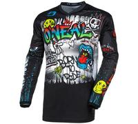 O'Neal 2024 Motocross Jersey Element Rancid Youth Black White MX Kids Junior