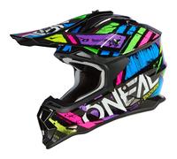 O'NEAL Motocross Helmet MX Enduro ABS Shell Ventilation Holes for Optimal Cooling 2SRS Helmet Glitch V.23 Adult Multi Size XXL (63/64 cm)