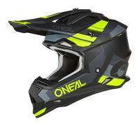 Oneal 2Series Spyde V23 Motocross Helmet, black-grey-yellow, size M for Men