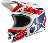 Oneal 3Series Stardust Motocross Helmet, white-red-blue, size XS for Men