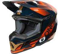 Oneal 3SRS HAZE Motocross Helmet, dark blue/red, size L (59/60)