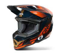 O'Neal 3SRS Haze MX Helmet Blue/Orange/GoldL Blue,Orange,Gold