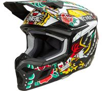 Oneal 3SRS Inked Motocross Helmet, multicolored, size XL for Men