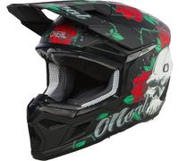 Oneal 3SRS Melancia multicoloured Motocross Helmet, black-multicolored, size M for Men