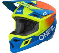 Oneal 3SRS Motocross Helmet, blue/neon yellow, size M (57/58)