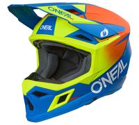 O'Neal 3SRS Motocross MX Motorcycle Helmet - Solid Blue / Neon