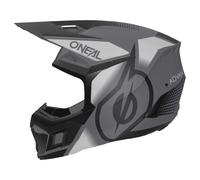Oneal 3SRS Vision Motocross Helmet, black-grey, size 2XL for Men