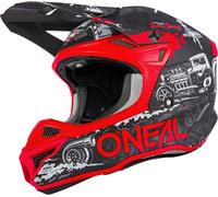 Oneal 5Series HR V.22 Motocross Helmet, black-red, size XL for Men