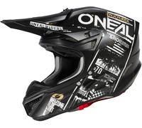Oneal 5Series Polyacrylite Attack Motocross Helmet, black matt/white, size XXL (63/64)
