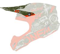 Oneal 5Series Polyacrylite HR Helmet Peak, green, One size