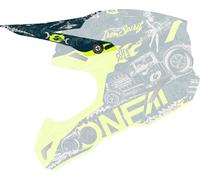 Oneal 5Series Polyacrylite HR Helmet Peak, yellow-blue for Men