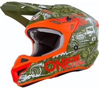Oneal 5Series Polyacrylite HR Motocross Helmet, green, size S for Men