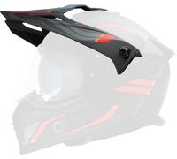 Oneal A-SRS Spike Helmet Peak, black-grey-red for Men