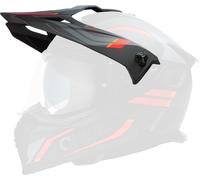 Oneal A-SRS Spike Helmet Peak, black/grey/red, One size