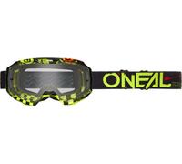 Oneal B-10 Attack Clear Motocross Goggles, black-yellow for Men