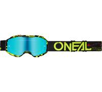 Oneal B-10 Attack Kids Motocross Goggles, black-yellow