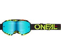 Oneal B-10 Attack Motocross Goggles, black-yellow for Men