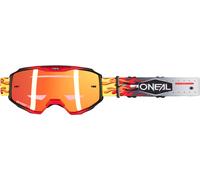 Oneal B-10 HR Motocross Goggles, white-red for Men