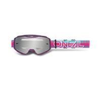 O'Neal B-10 Striped Youth MX Goggles - Mirror Pink Pink