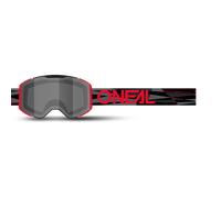 Oneal B-33 Ictus Motocross Goggles, black-red for Men